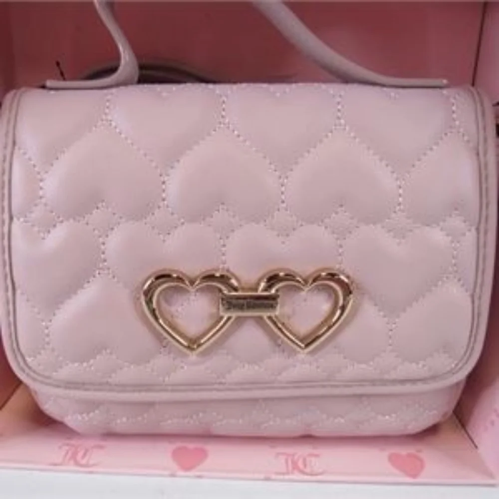 ☆SALE☆ Juicy Couture Flap Crossbody and Heart Pompom Box Set - Picture 2 of 5